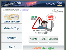 Tablet Screenshot of caldaiafacile.com